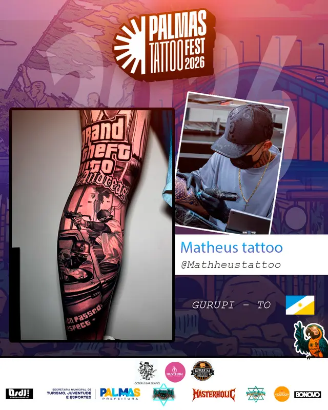 Arte de divulgação de Matheus Tattoo