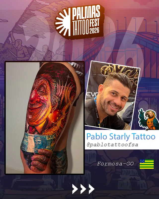 Arte de divulgação de Pablo Starly Tattoo