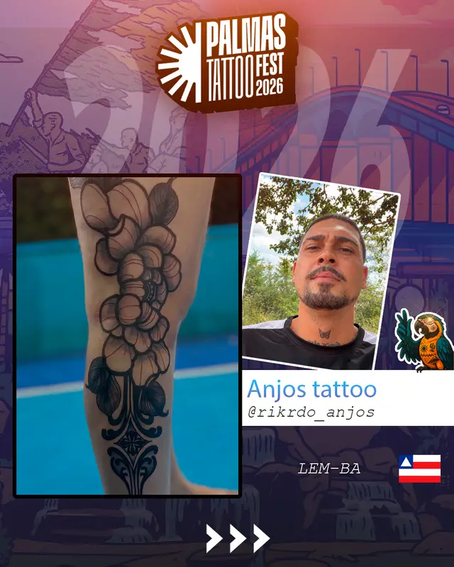 Arte de divulgação de Anjos Tattoo