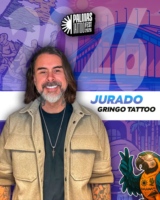 Arte de divulgação do jurado Gringo Tattoo